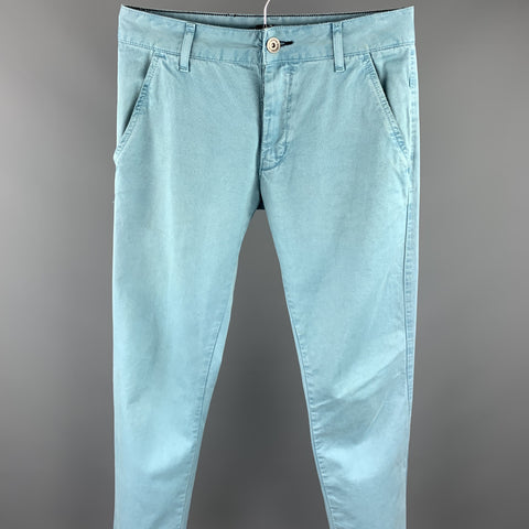 DR. DENIM Size 29 Light Blue Cotton Button Fly Casual Pants