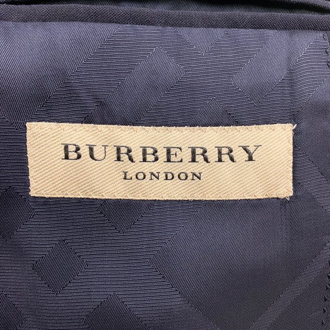 BURBERRY LONDON Size 38 Navy Wool Notch Lapel Suit