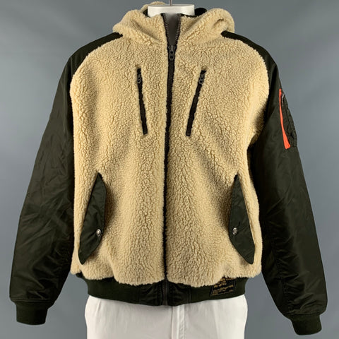 POLO by RALPH LAUREN Size XL Cream Green Jacket