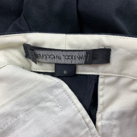 MARC JACOBS Size 0 Black Cotton Chino Casual Pants