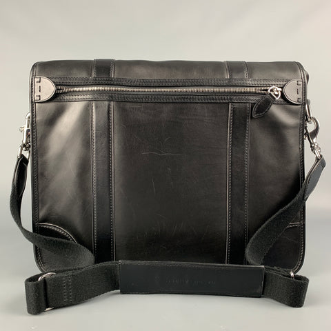 RALPH LAUREN Purple Label Black Leather Briefcase
