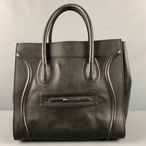 CELINE Black Leather Handbag Handbag
