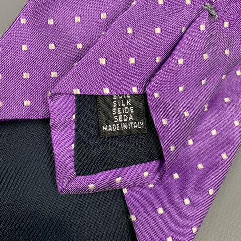 BAGUTTA Corbata Seda Lunares Morados