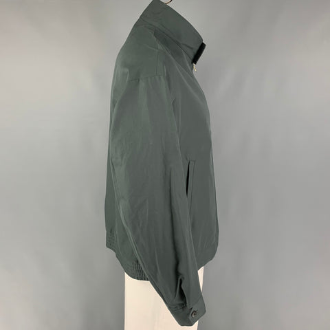 VISVIM Chaqueta Ketchikan con cremallera de algodón verde oliva talla L