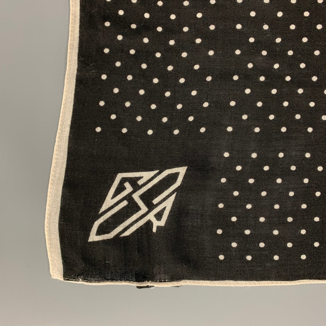 G-STAR Black White Dots Wool Scarf