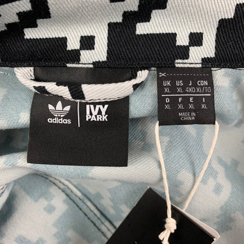 IVY PARK Size XL Black White Houndstooth Cotton Jumpsuit