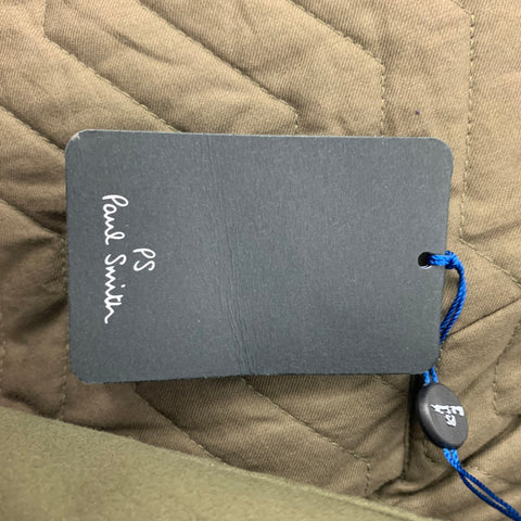 PS by PAUL SMITH Size S Olive Cotton Double Breasted Peacoat