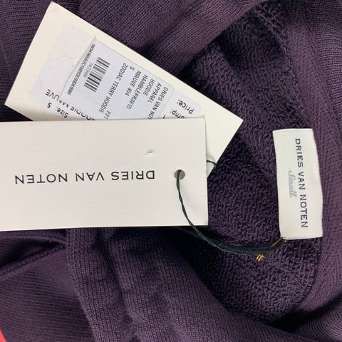 DRIES VAN NOTEN Size S Purple Mauve Zodiac Graphic Cotton Oversized Sweatshirt
