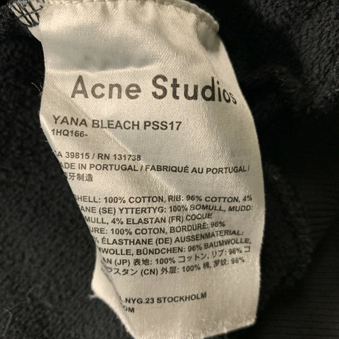 ACNE STUDIOS Size S Black &  Brown Tie Dye Cotton Crew-Neck Sweatshirt