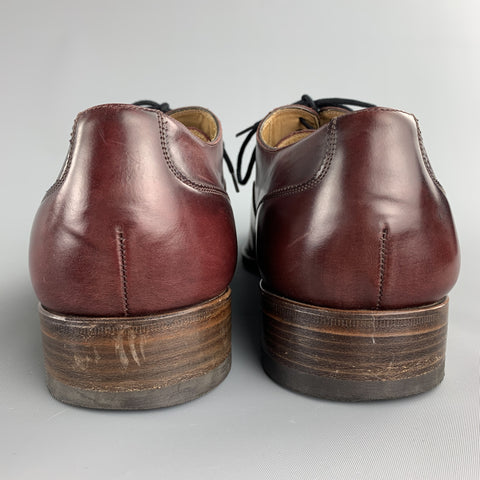 CALZOLERIA HARRIS Taille 13 Chaussures à lacets en cuir antique bordeaux