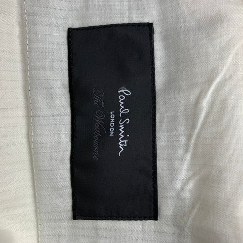 PAUL SMITH Size 36 Black Wool Mohair Tuxedo Dress Pants