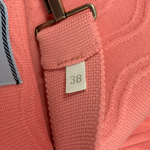 PRADA Minifalda con cinturón de jacquard de mezcla de poliéster rosa talla 2