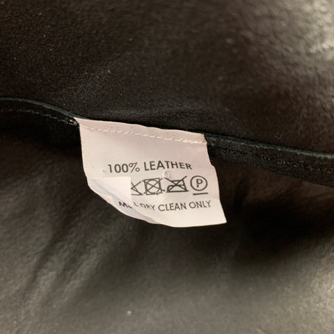 DRIES VAN NOTEN S/S 20 Size L Black Leather Side Zipper Tank Top