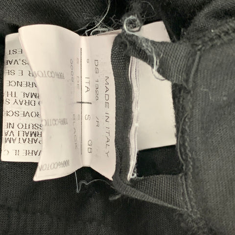 RICK OWENS DRKSHDW Size S Black Cotton Drawstring Drop-Crotch Shorts