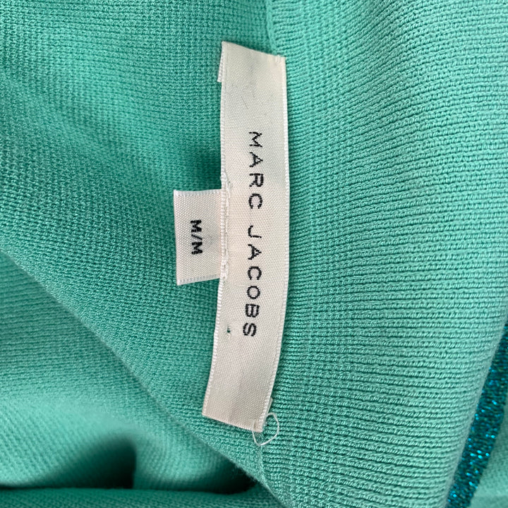 MARC JACOBS Size M Green Viscose / Polyester Knitted Polo Shirt
