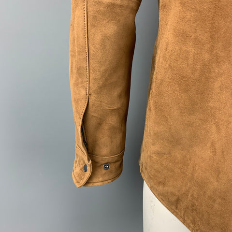 JOHN VARVATOS * U.S.A. L Size L Brown Suede Zip Up Jacket