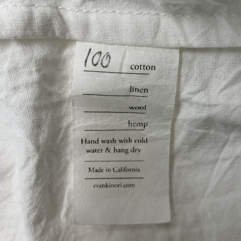 EVAN KINORI Size L White Wrinkled Cotton Button Down Long Sleeve Shirt
