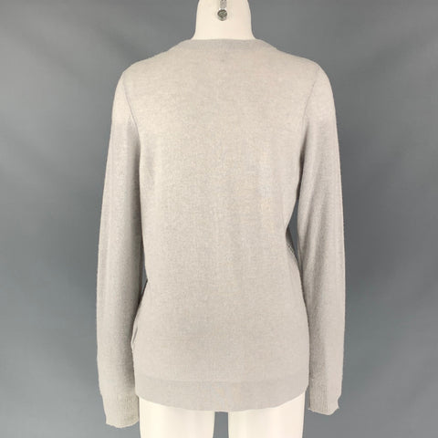 JOIE Cárdigan liso de cachemira gris claro talla L