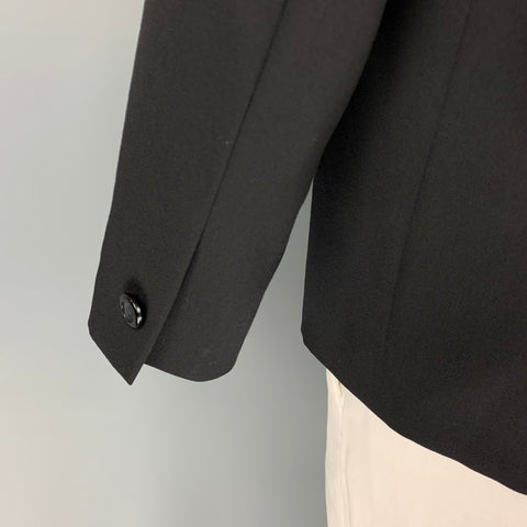 THE PERMANENT EYE Size 44 Black Wool Single Breasted Sport Coat