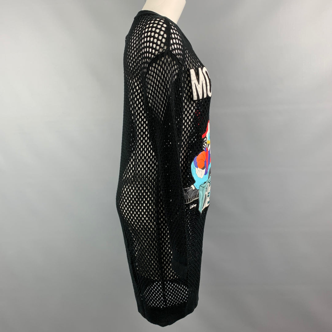MOSCHINO x H&amp;M Talla XS Jersey Disney de lana de malla negro y multicolor