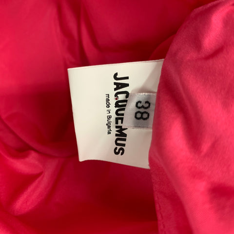 JACQUEMUS Size M Pink Polyester Solid Coat