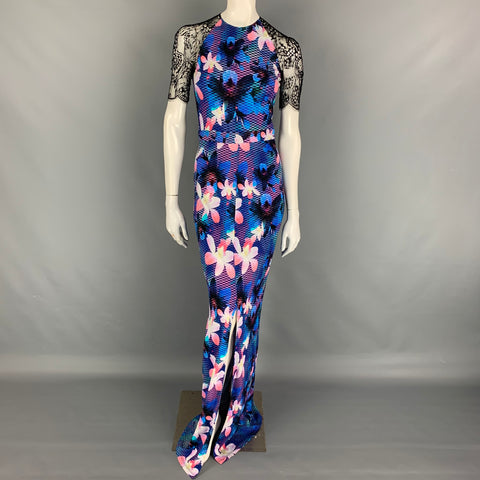 MATTHEW WILLIAMSON Vestido floral de encaje de viscosa multicolor talla 8
