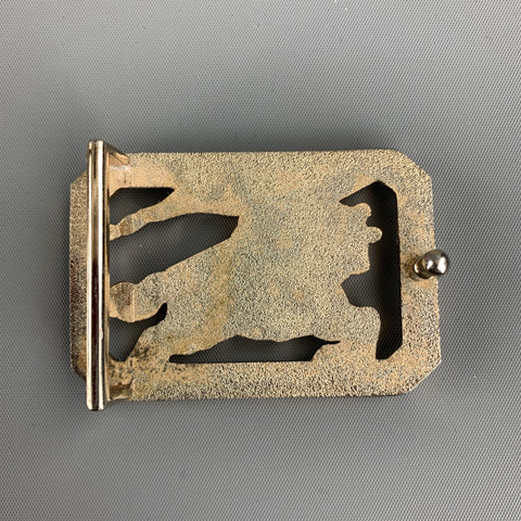 BURBERRY PRORSUM Knight Silver Tone Metal Belt Buckle