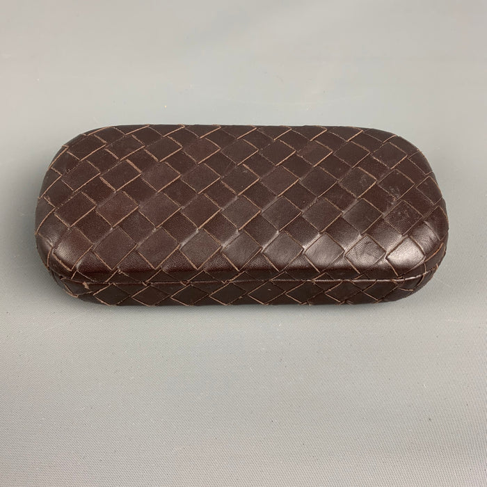 BOTTEGA VENETA Brown Woven Leather Eyewear