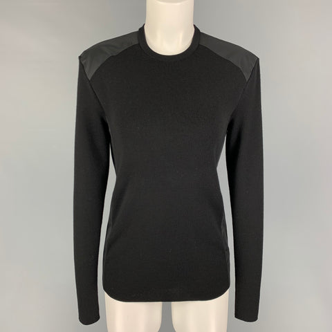 RALPH LAUREN Size S Black Wool Blend Crew-Neck Pullover
