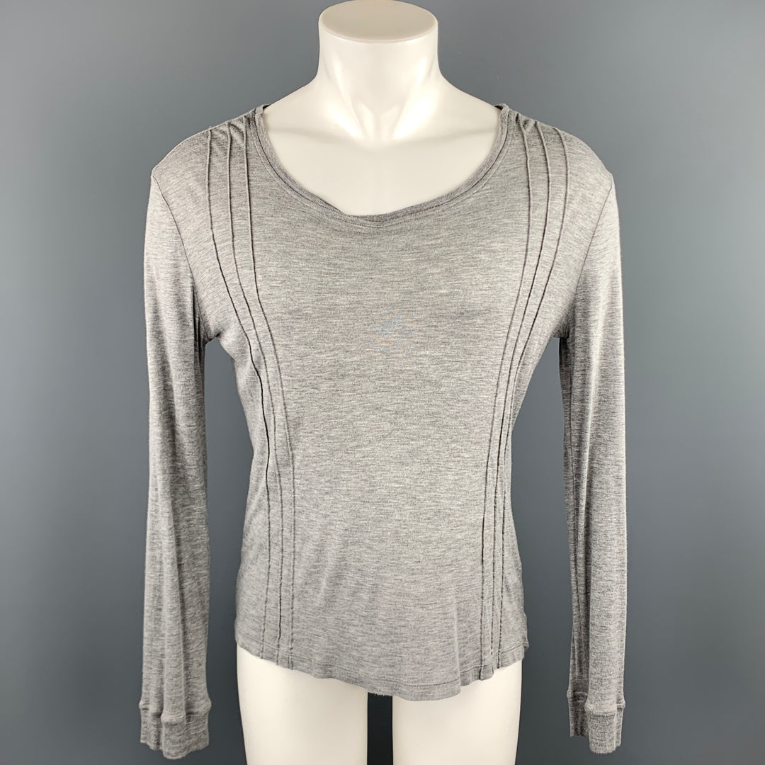VERSACE JEANS COUTURE Size M Gray Modal Scoop Neck Pullover