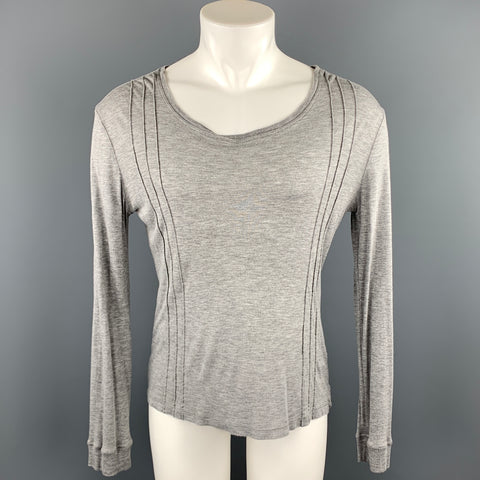 VERSACE JEANS COUTURE Size M Gray Modal Scoop Neck Pullover