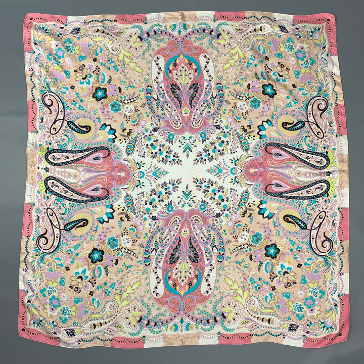 Bufanda de seda de sarga de cachemira multicolor de ETRO