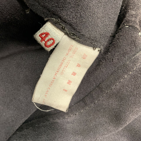 MARNI Size 4 Brown Suede Open Front Coat