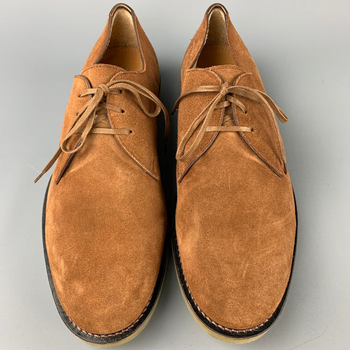 PS by PAUL SMITH Size 8 Tan Suede Rubber Sole Lace Up Shoes