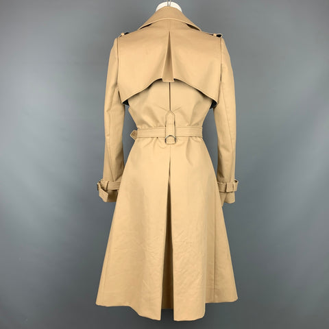 BOUCHRA JARRAR Taille 2 Trench-coat ceinturé en coton mélangé beige