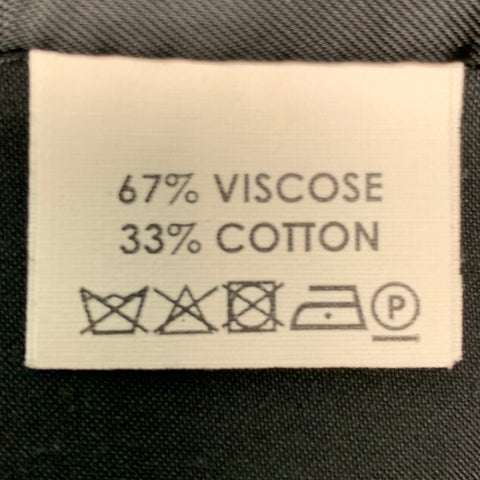 DRIES VAN NOTEN Size 38 Black Cream Embroidery Viscose Cotton Sport Coat