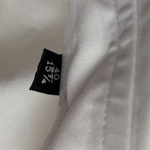GIORGIO ARMANI Size M White Cotton Button Up Long Sleeve Shirt
