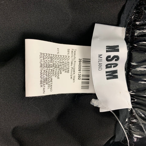 MSGM Size 10 Black Polyester Blend Leggings