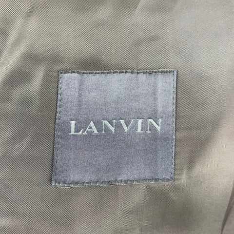 LANVIN Size 44 Regular Navy Wool Viscose Blend Sport Coat