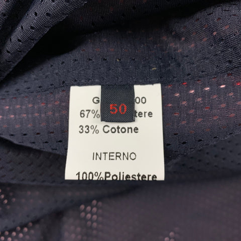 PAUL STUART Size 40 Red & Navy Polyester / Cotton Double Jacket