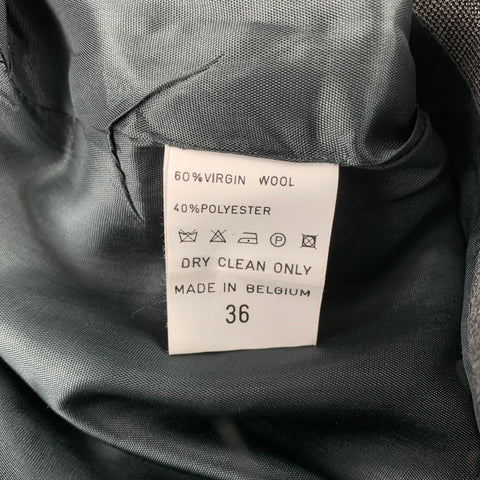 AF VANDERVORST Taille 6 Ensemble jupe en mélange d'acétate jacquard noir et argent
