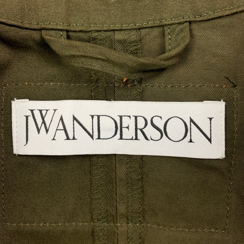 J.W.ANDERSON Size 40 Olive Cotton Toggle Closure Jacket