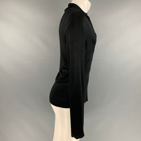 GUCCI Taille M Pull à col en V en tricot noir