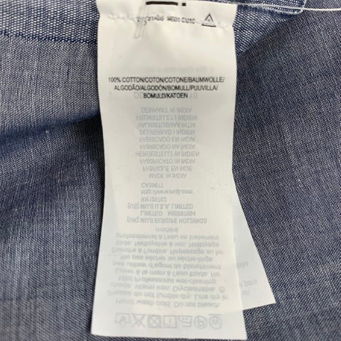 MUJI Blue Cotton Oversized Scarf