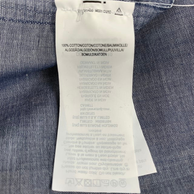 MUJI Blue Cotton Oversized Scarf