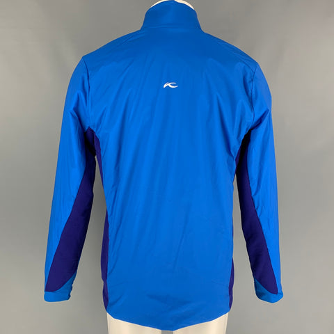 KJUS Size M Royal Blue Purple Two Toned Nylon Blend Zip Up Jacket