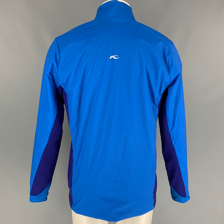 KJUS Size M Royal Blue Purple Two Toned Nylon Blend Zip Up Jacket