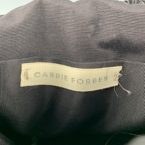 CARRIE FORBES Black Crochet Shoulder Strap Handbag