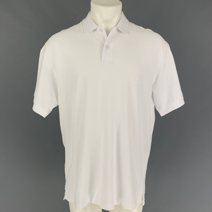 ISABEL MARANT Size S White Cotton Short Sleeve Polo
