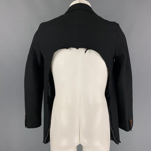 COMME des GARCONS HOMME PLUS Size XS Black Polyester Sport Coat